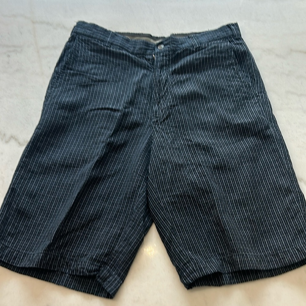 Tommy Bahama Mens Plaid Shorts Size 32 Linen & Silk Blue